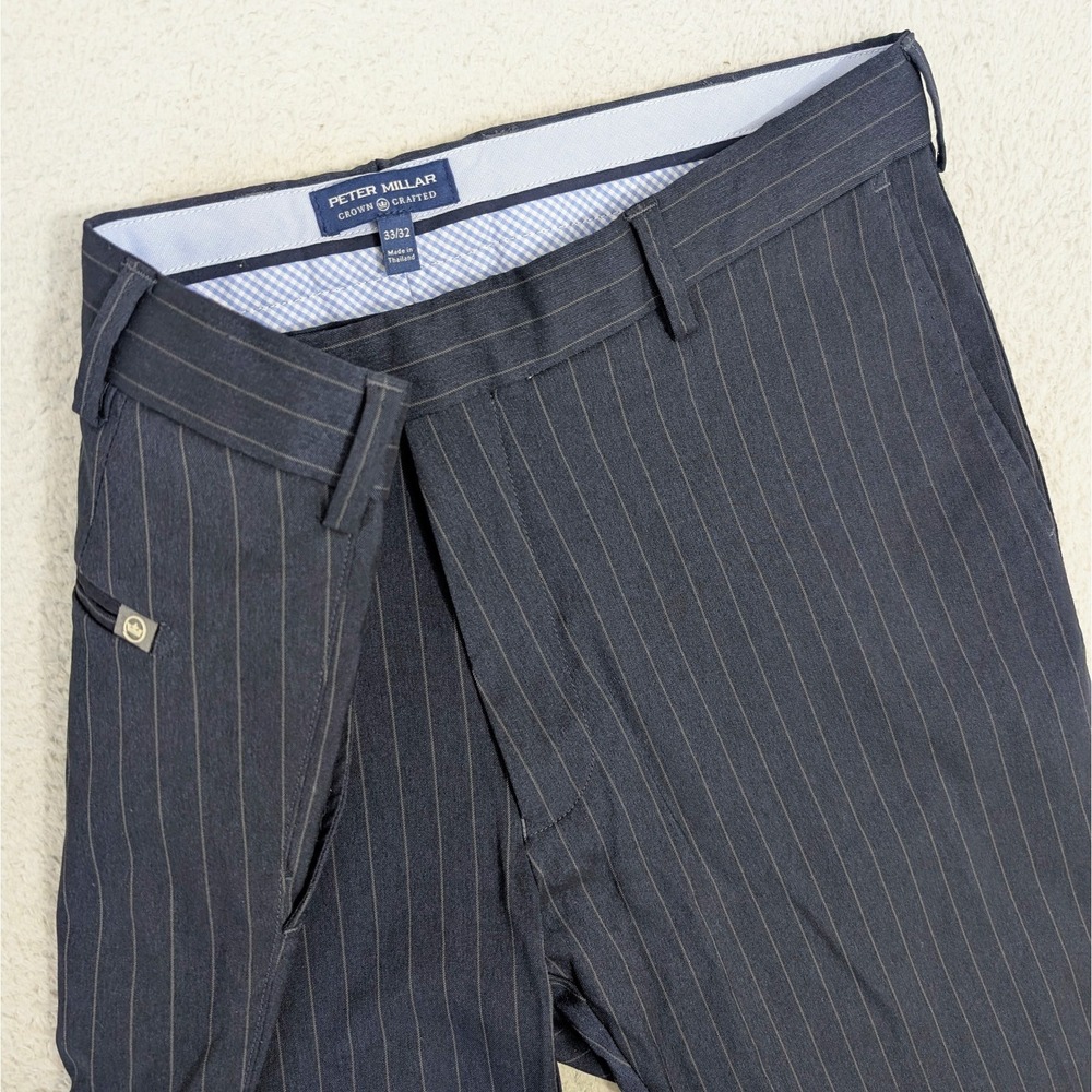 NEW Peter Millar Crown Crafted Performance Dress Pants Men's 33x32 Nylon Stretch